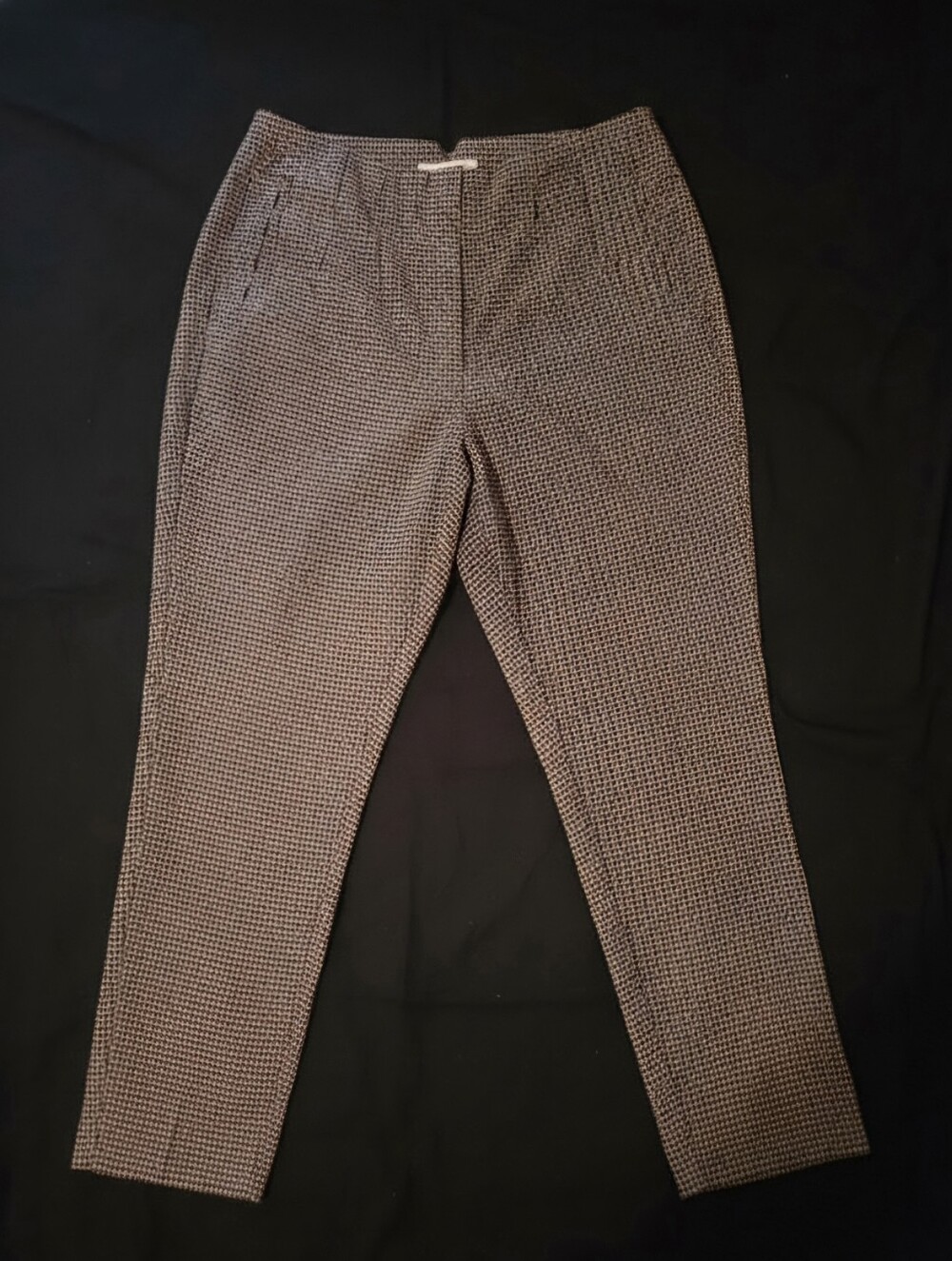Nine West Women's Brown Houndstooth Dress Pants Size M NWOT
